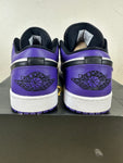 Air Jordan 1 Low Court Purple White Sz 10.5