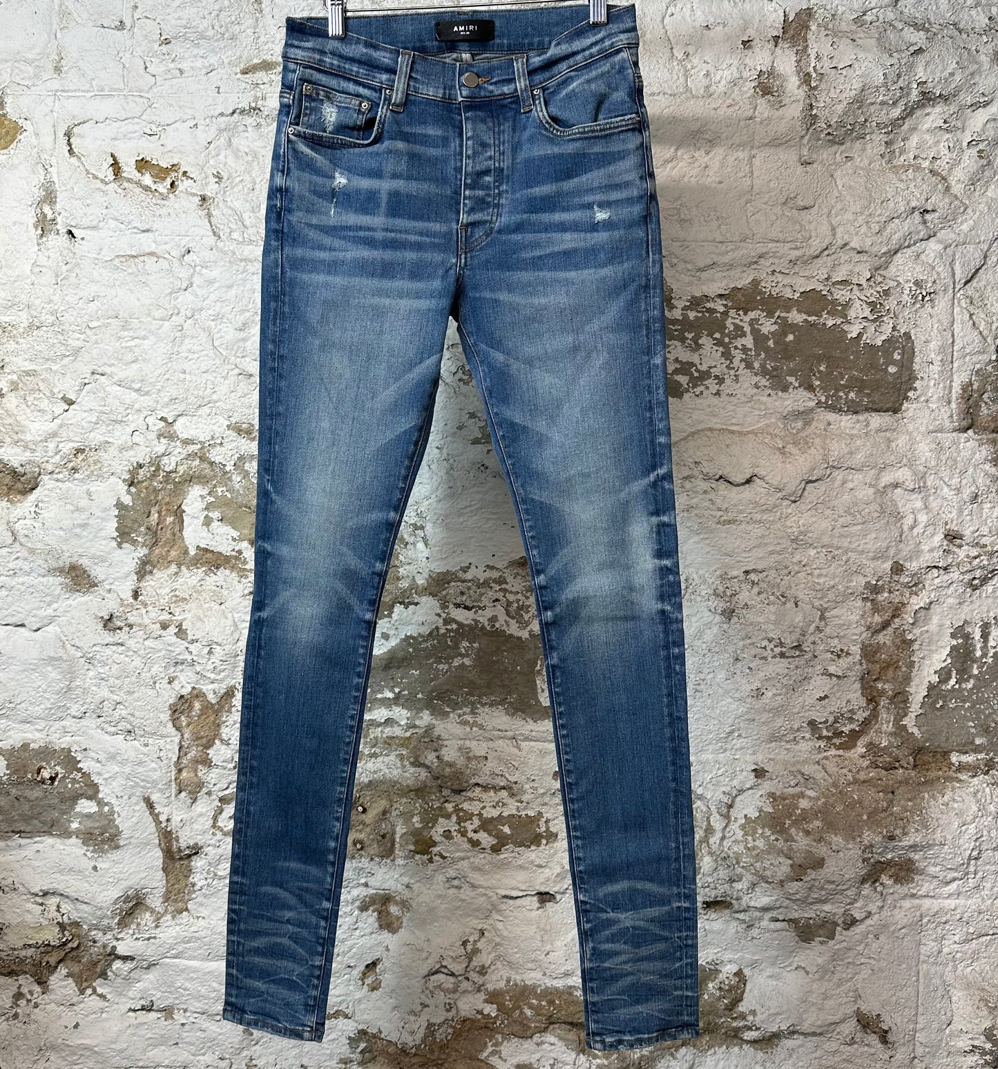 Amiri Plain Dark Blue Denim Jeans Sz 30
