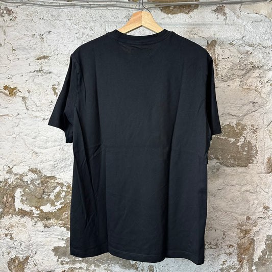 Amiri Checkered Spellout Black T-Shirt Sz M