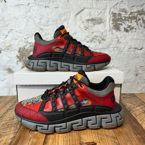 Versace Chain Reaction Red Black Sz 9 (42) No Box