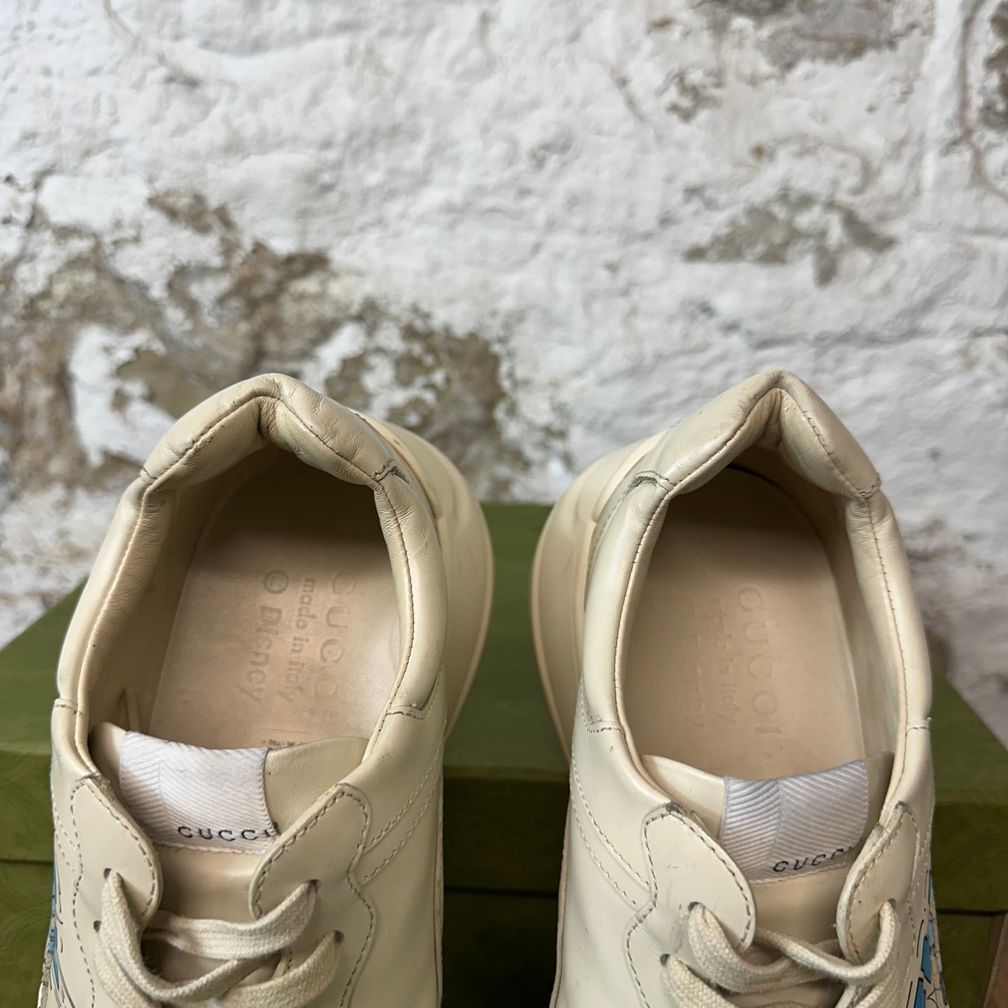 Gucci Rython Donald Duck Flash Cream Sneaker Sz 8