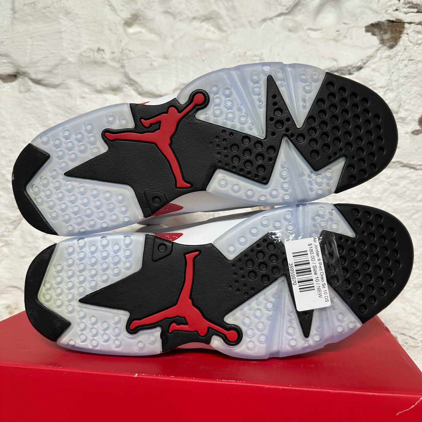 Air Jordan 6 Red Oreo Sz 10 DS