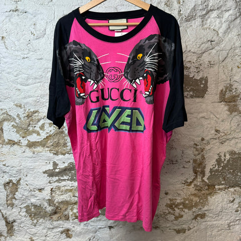 Gucci Tigers Pink T-shirt Sz XXXL