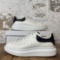 Alexander Mcqueen Black Studded Tab White Sneaker Sz 9 (42)