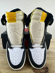 Air Jordan 1 High White Black Volt University Gold Sz 11 DS