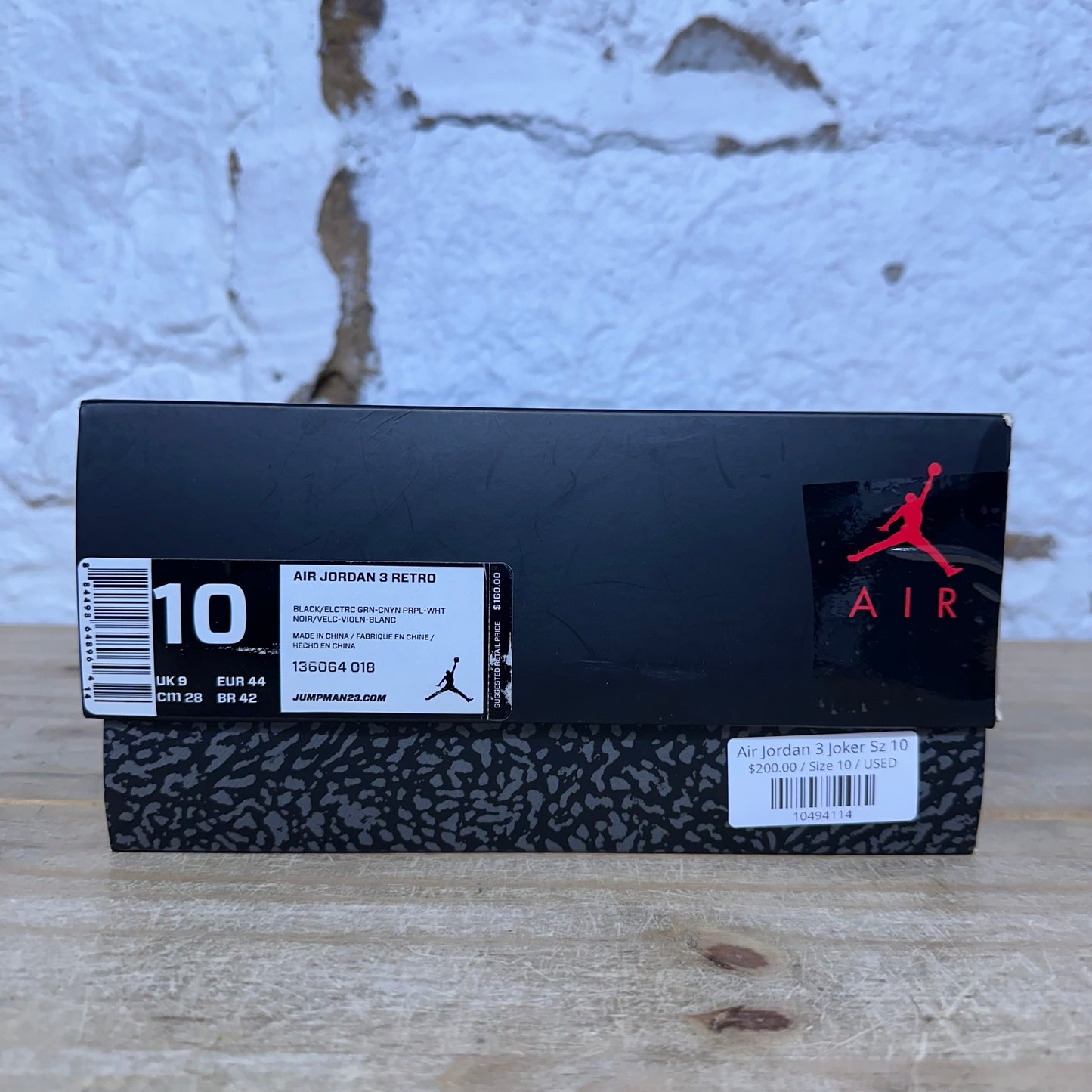 Air Jordan 3 Joker Sz 10