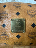 MCM Cognac Boston Bag
