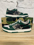 A Bathing Ape Bape SK8 Sta Green Grey Sz 9.5