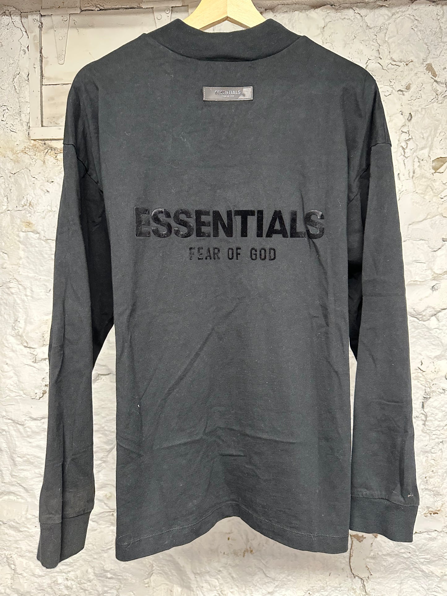 Fear of God Essentials Black L/S T-Shirt Sz S
