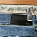 Amiri Plain Blue Distressed Denim Jeans Sz 28