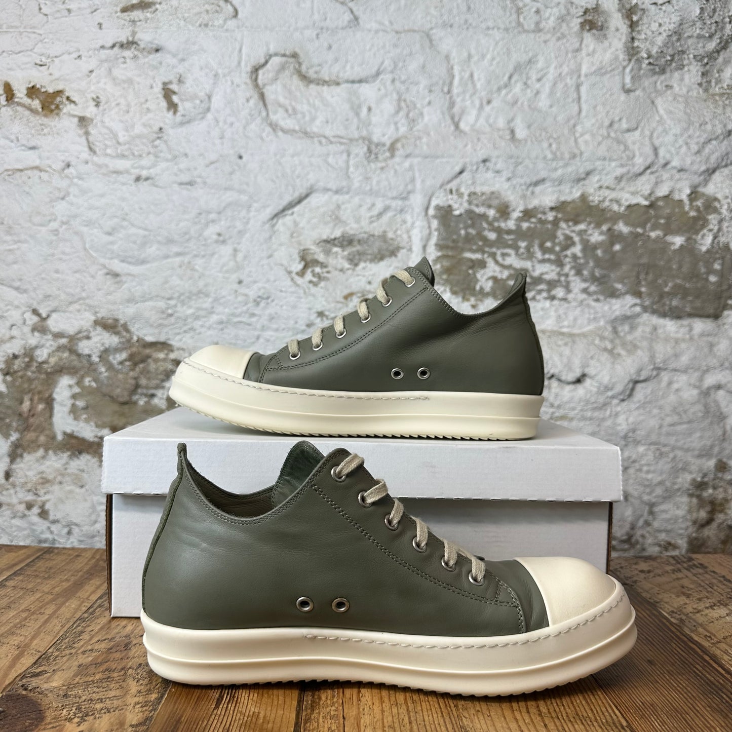 Rick Owens Celadon Milk Sneaker Sz 9.5 (42.5)