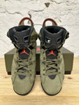 Air Jordan 6 Cactus Jack Olive Sz 8.5