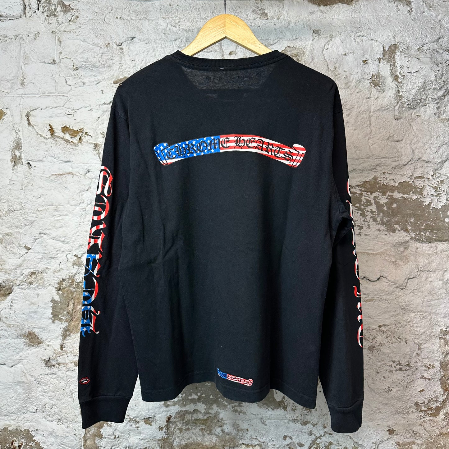 Chrome Hearts USA Scroll L/s Black Sz L