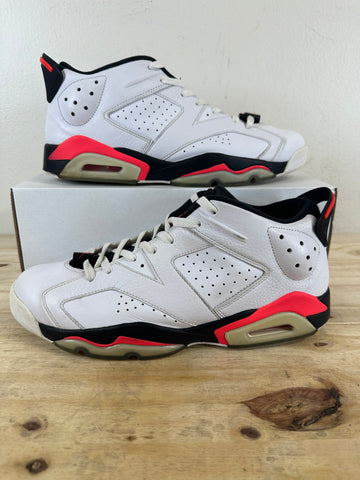 Air Jordan 6 Low White Infrared Sz 12