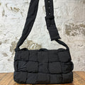 Bottega Veneta Black Padded Cassette Shoulder Bag