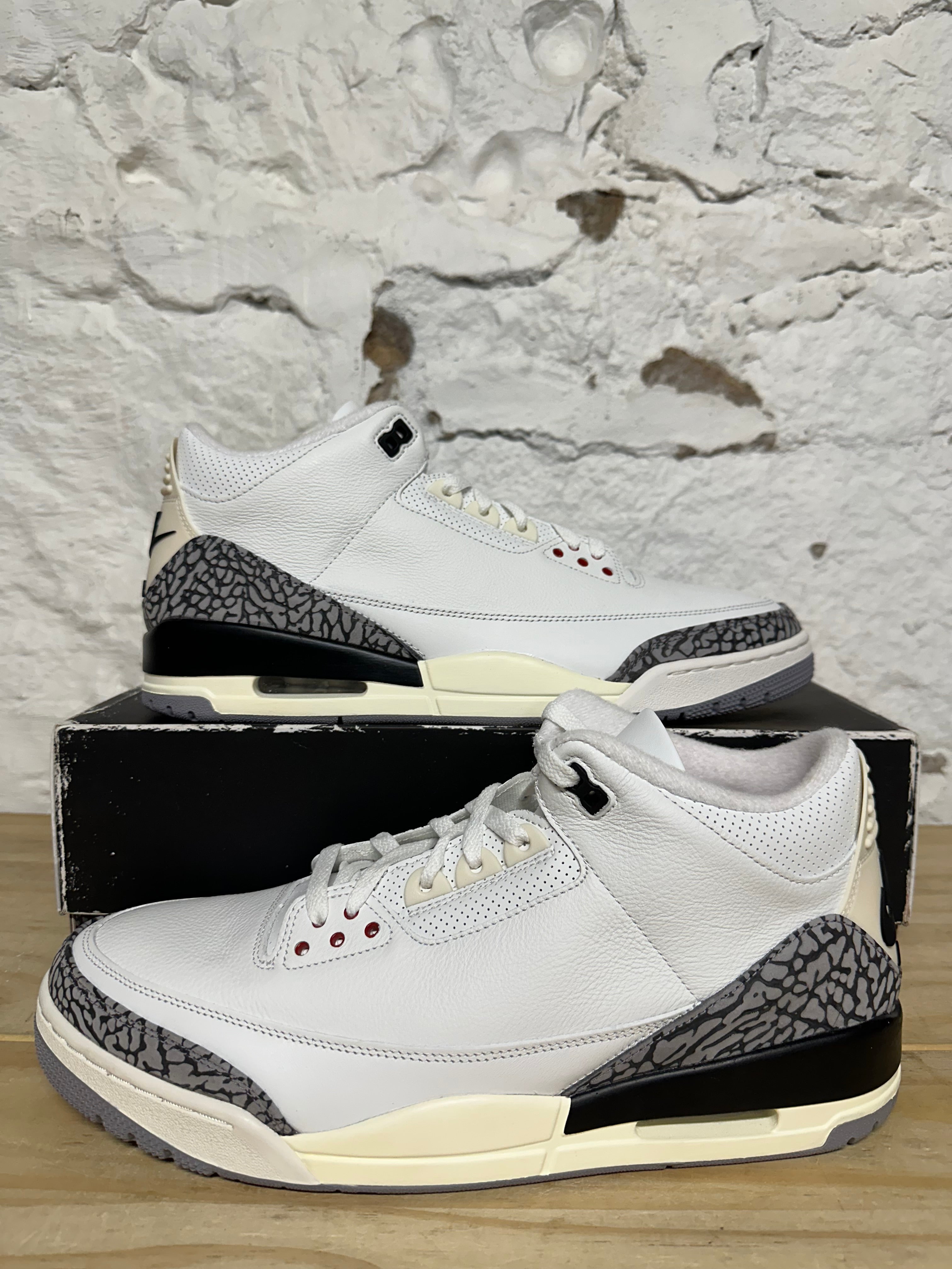 Air Jordan 3 Reimagined White Cement Sz 14 DS