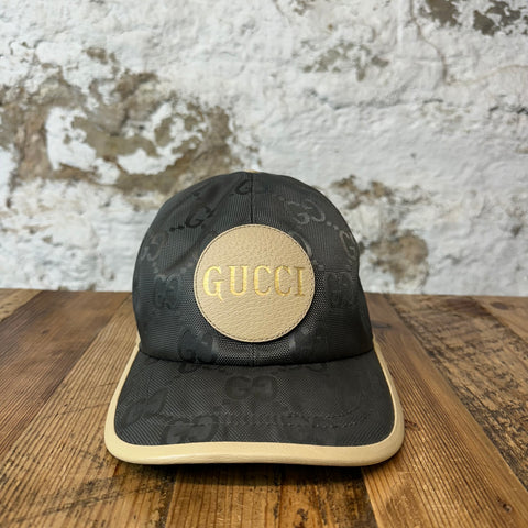 Gucci GG Gray Monogram Hat Sz L