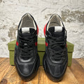 Gucci Rhyton Black Red Green Sneaker Sz 12.5