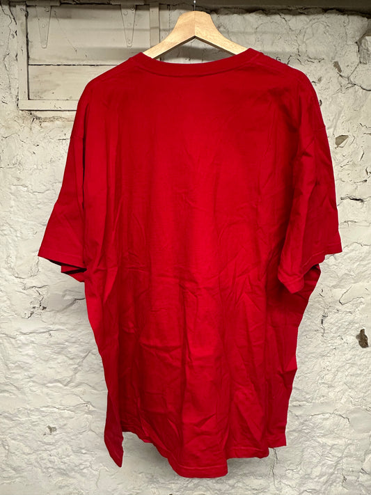 Supreme Blue Flash Logo T-shirt Red Sz XL