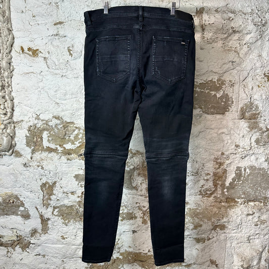Amiri MX2 Brown Paisley Black Denim Jeans Sz 36
