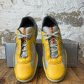 Prada Americas Cup Vintage Yellow Leather Grey Sneaker Sz 9
