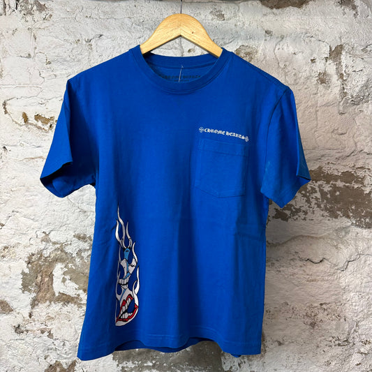 Chrome Hearts Matty Boy Space T-shirt Blue Sz S (Stains)