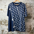 Louis Vuitton Net Monogram Knit T-shirt Blue Sz M