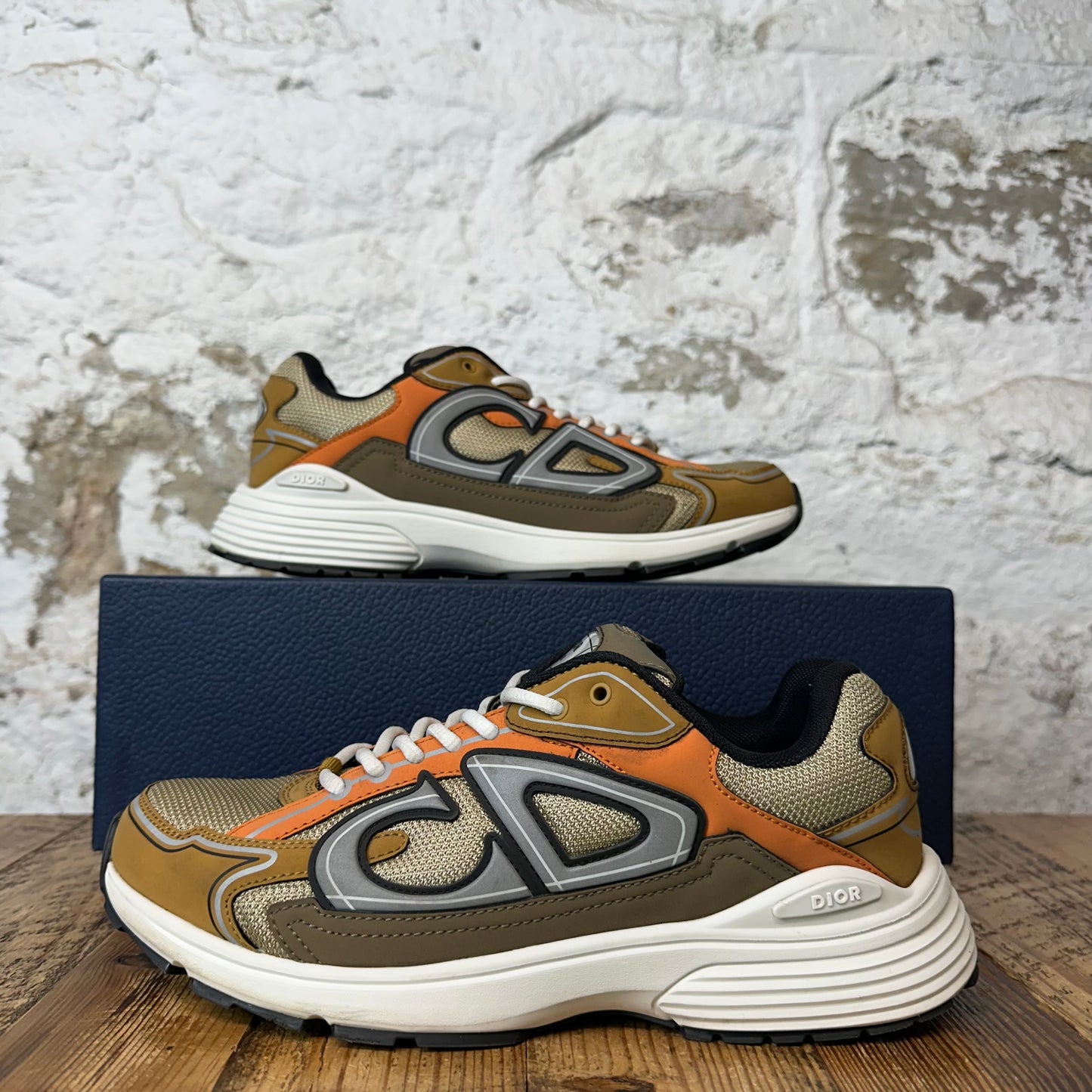 Dior B30 Brown Orange Grey Sneaker Sz 9 (42)