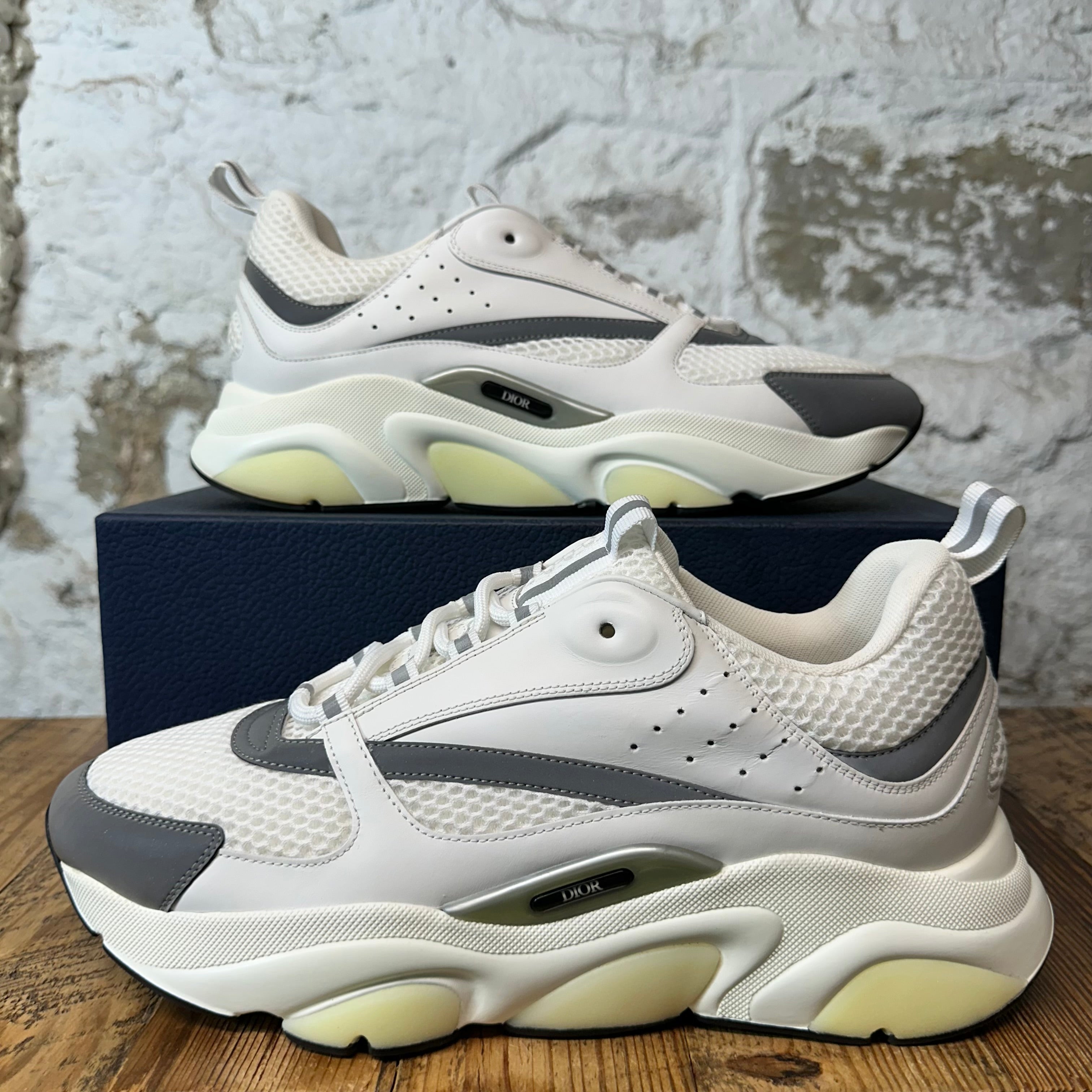 Dior B22 White Grey 3M Sneaker Sz 12 (45)