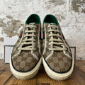 Gucci Tennis 1977 Brown Monogram Sneaker Sz 10