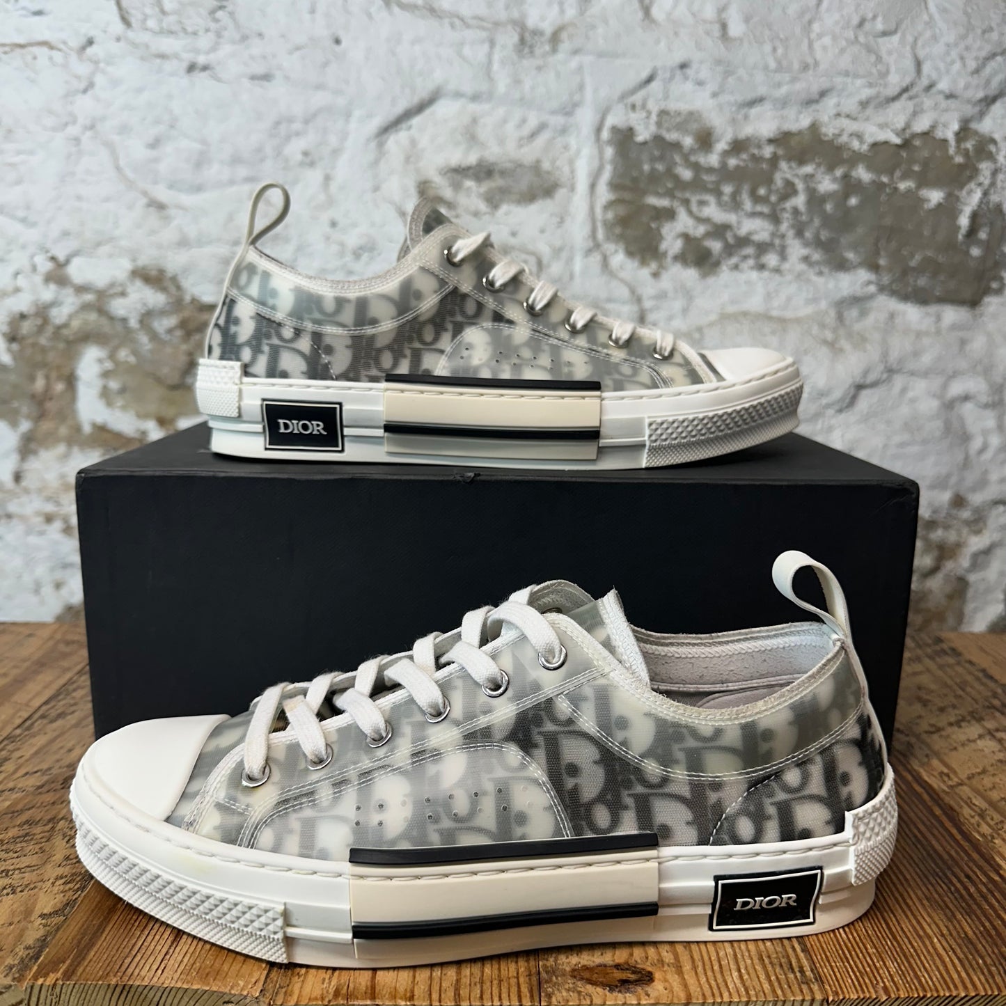 DIor B23 Grey Oblique White Sneaker Sz 9 (42)