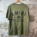 Amiri Arts District Olive Green T-Shirt Sz L