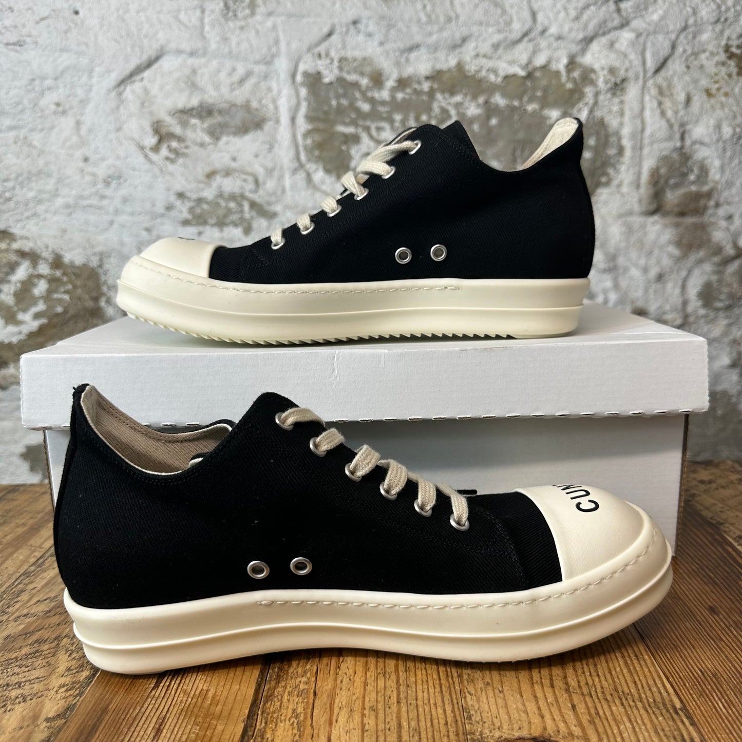 Rick Owens So Cunt Black Milk Sneaker Sz 7 (40)