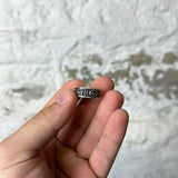 Gucci GG Silver Black Ring Sz 10G