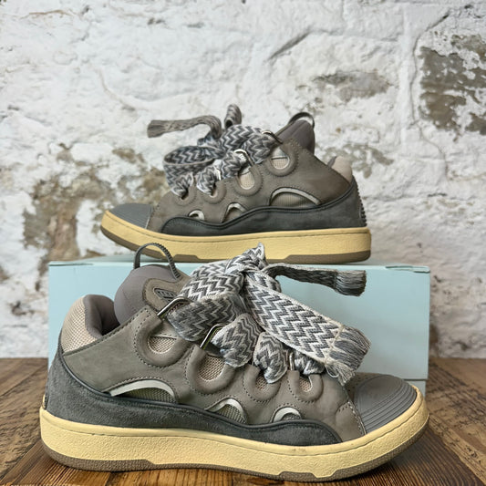 Lanvin Curb White Gray Cream Sneaker Sz 9 (42)