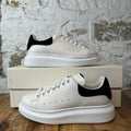 Alexander McQueen Black Suede Tab White Sneaker Sz 5.5 (37.5)