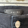 Amiri Multicolor Paint Splatter Black Denim Jeans Sz 30