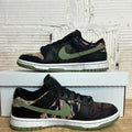Nike Dunk Low Black MultiCamo Sz 6