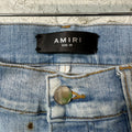 Amiri Plain Light Blue Flare Denim Jeans Sz 28
