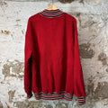 Rhude Spellout Red Quarter Zip Fleece Sz XL DS