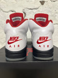 Air Jordan 5 Fire Red Silver Tongue Sz 9.5