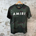 Amiri White Spell Camo T-shirt Sz M