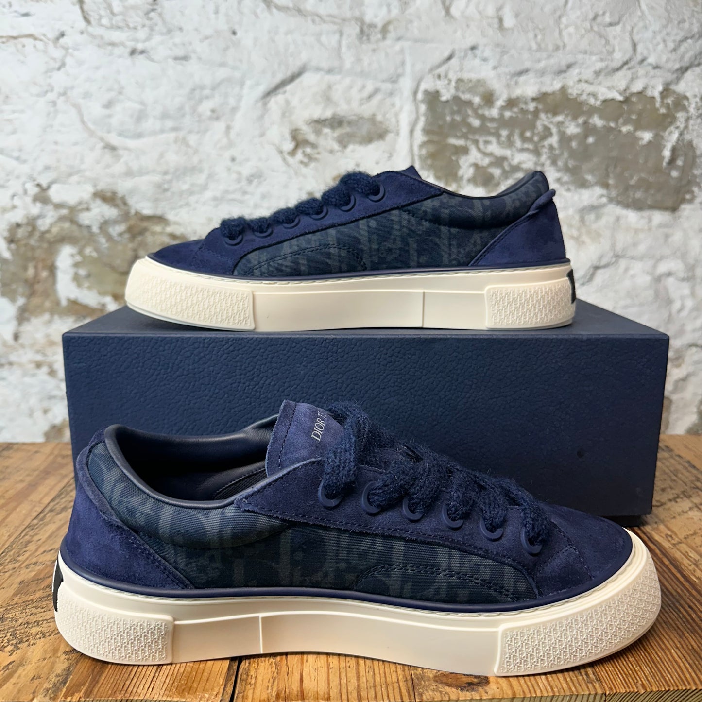 Dior B33 Denim Tears Navy Oblique White Sneaker Sz 10 (43)