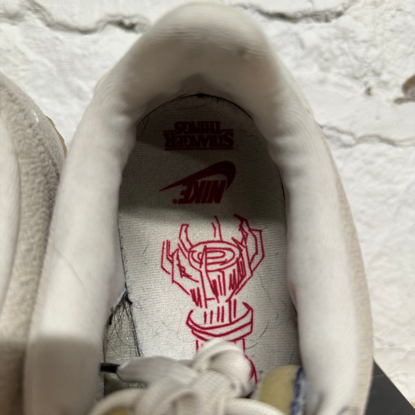 Nike x Stranger Things Cortez Sail Upside Down Sz 12