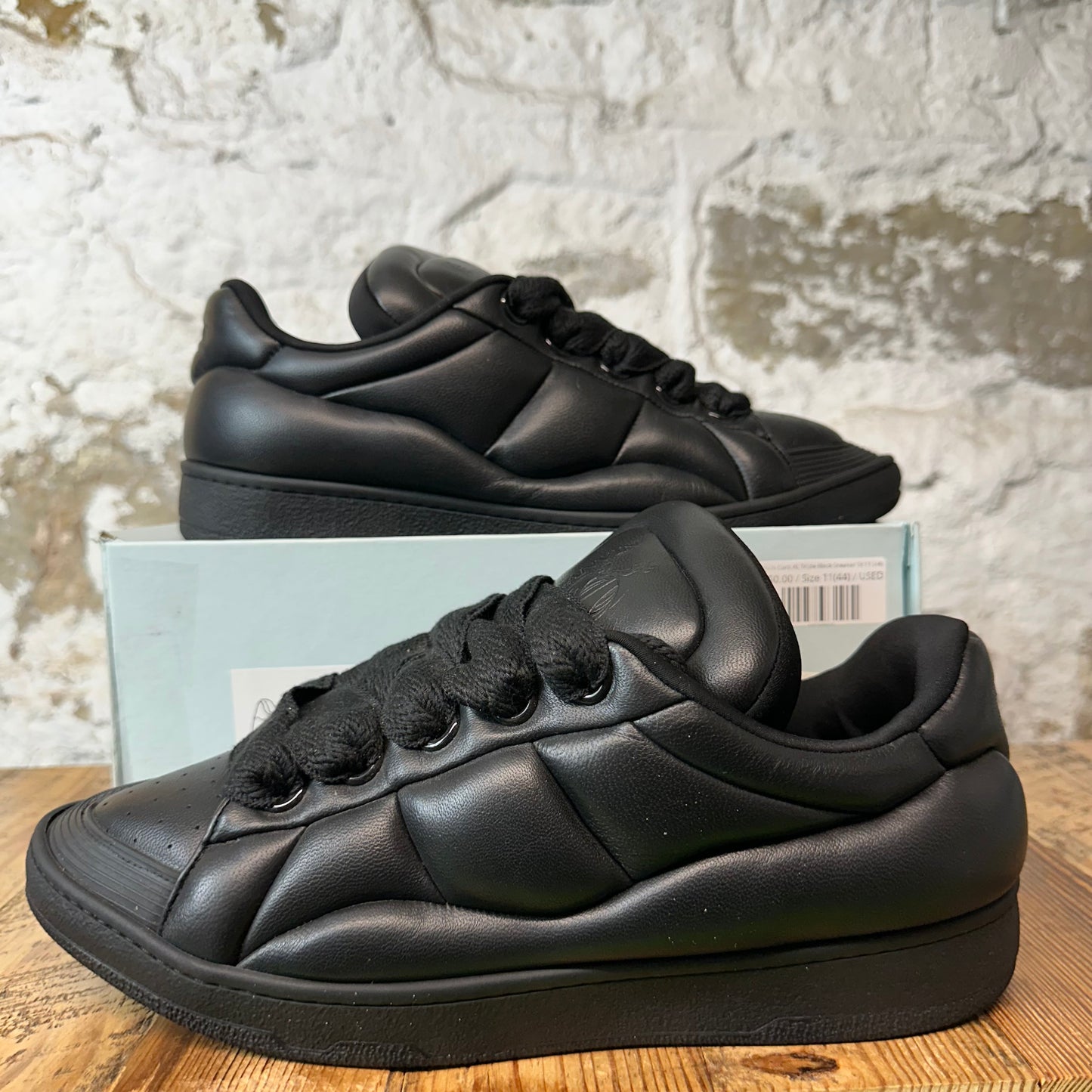 Lanvin Curb XL Triple Black Sneaker Sz 11 (44)