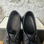 Gucci Black Leather Low Sneaker Sz 10
