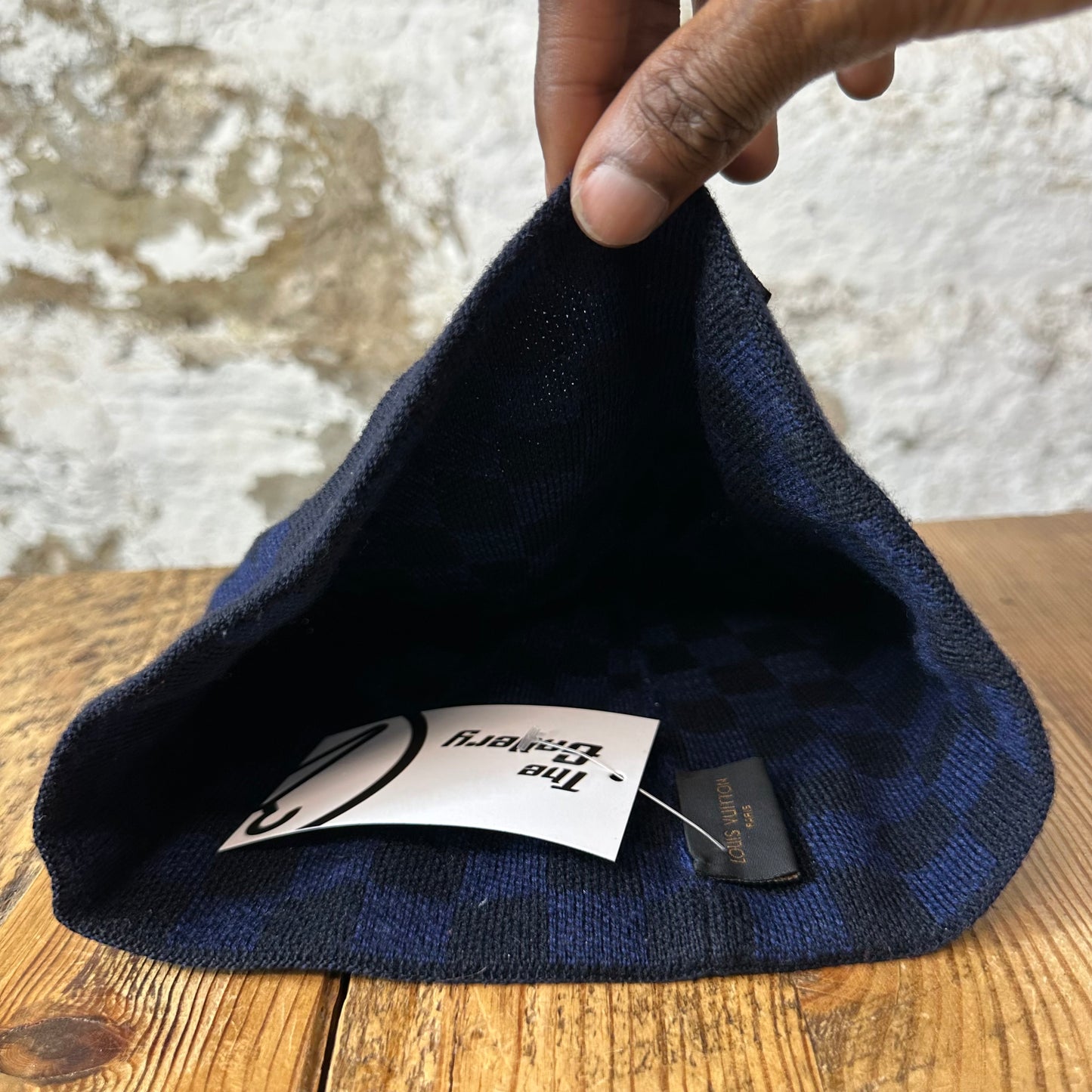 Louis Vuitton Navy Damier Gradient Beanie