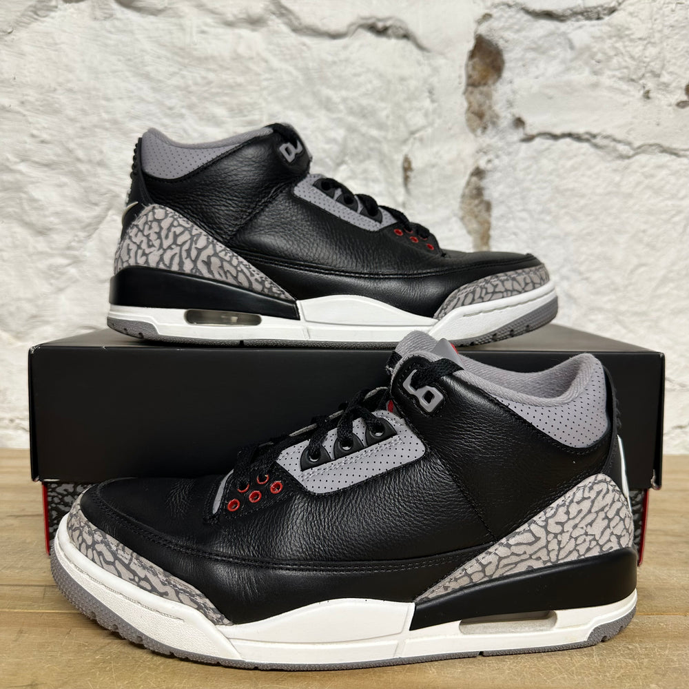 Air Jordan 3 Black Cement Sz 8