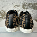 Fendi Forever Black Brown Monogram Sneaker Sz 10