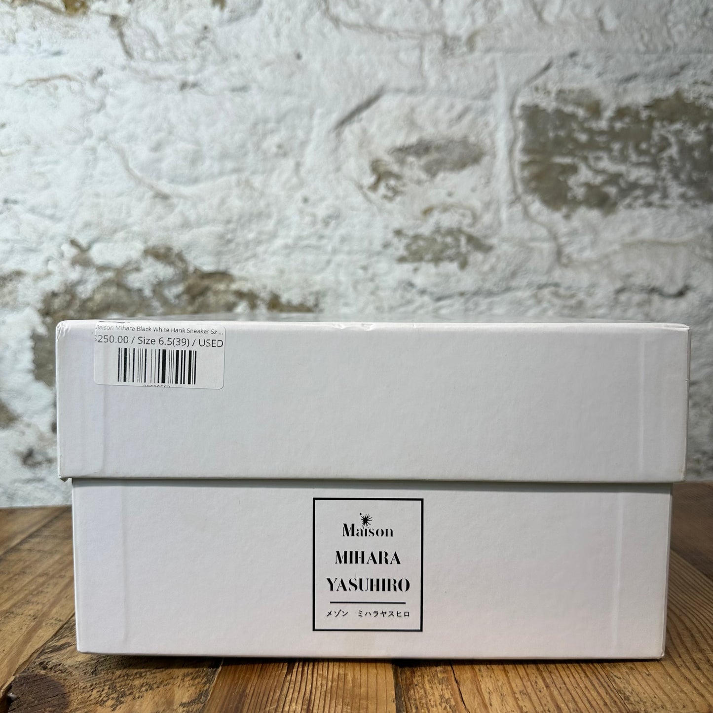 Maison Mihara Black White Hank Sneaker Sz 6.5 (39)